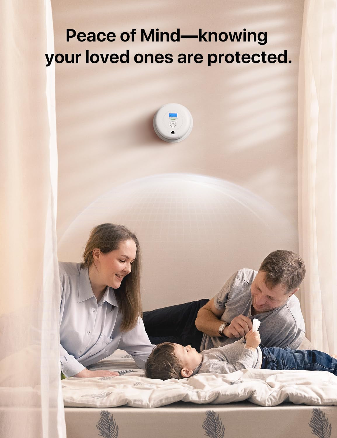Smoke Detector and Carbon Monoxide Detector, SC01, 1-Pack