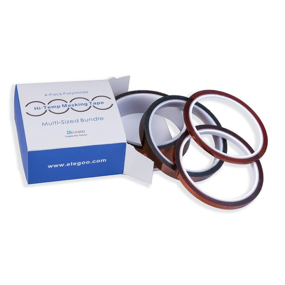 High Temp Tape, 4 Pack Polyimide High Temperature Resistant Tape