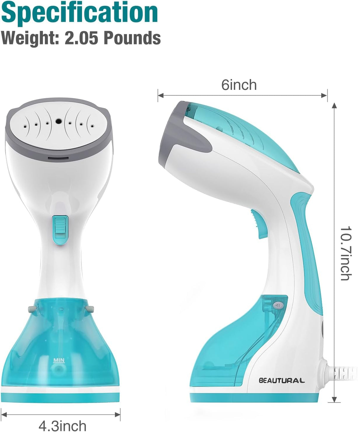 Steamer for Clothes, Handheld Garment Fabric Wrinkle Remover