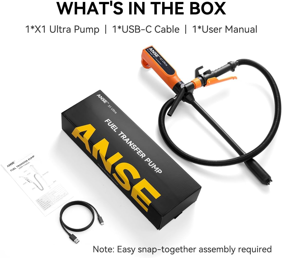 Rechargeable Fuel Transfer Pump Battery Powered Model X1 Ultra