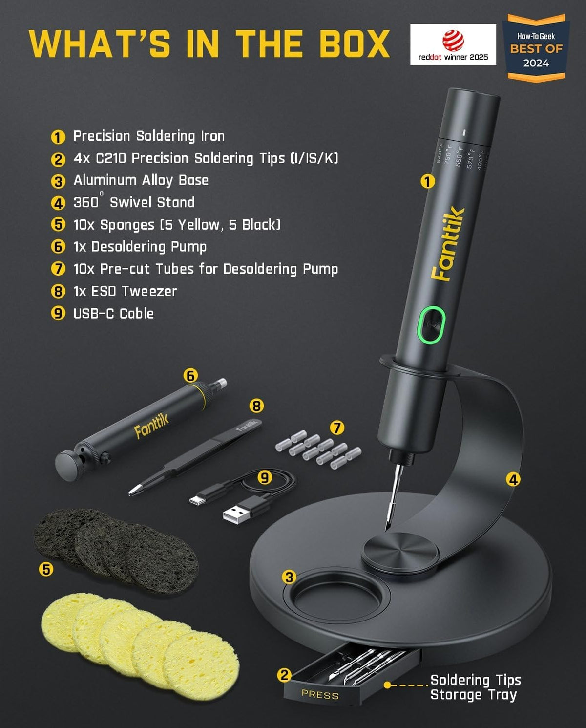 T1 Max Soldering Iron Kit, Cordless Soldering Iron