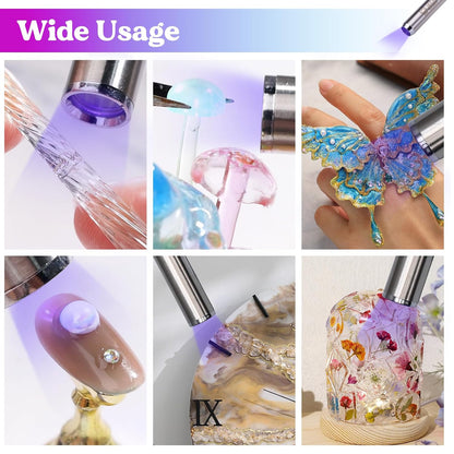 UV Resin Kit with Light, Bonding&Curing in Seconds, 30G