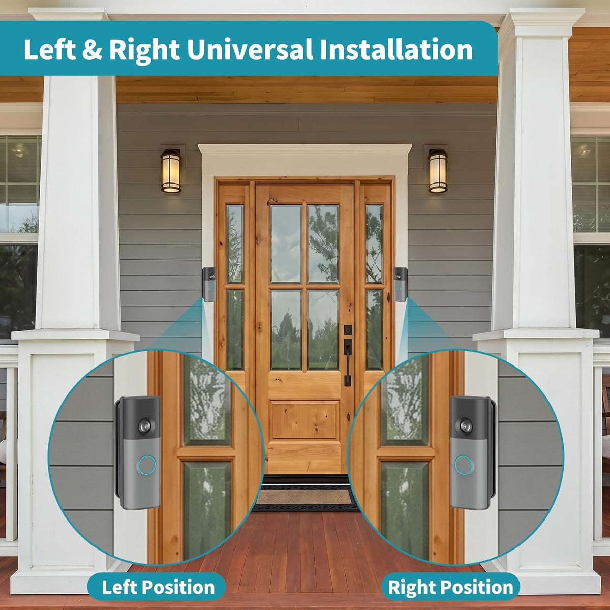 All-New Ring/Blink Doorbell Angle Mount, 30-55° Left/Right Corner Mount Kit