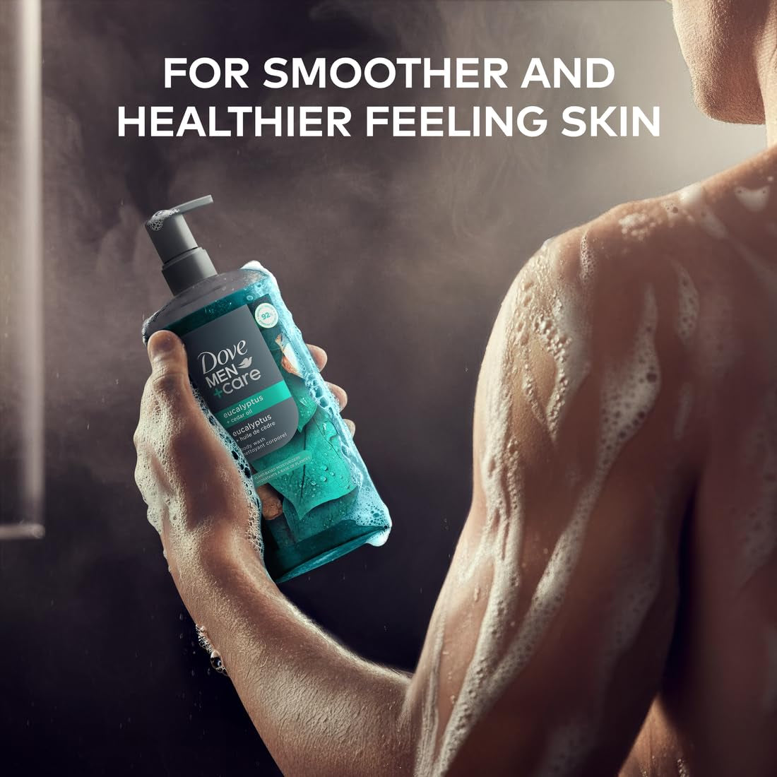Dove Men Moisturizing Body Wash, Eucalyptus + Cedar Oil, 26Oz