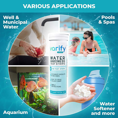 Water Hardness Test Kit - Hard Water Test Strips for Well & Home