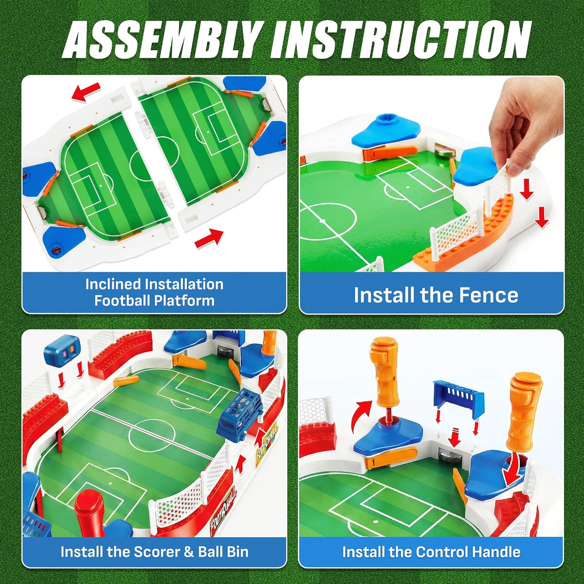 Mini Foosball Table Toy Age 4-12, Soccer Board Games for Kids