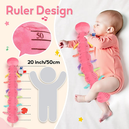 Baby Sensory Toys 0-6 Months Musical Stuffed Caterpillar Tummy Time Toys