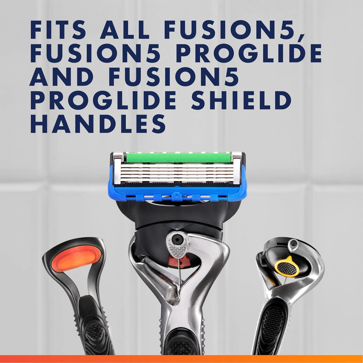 Fusion5 Proglide Men'S 5-Blade Razor Blade Refills with Precision Trimmer, 10 Count