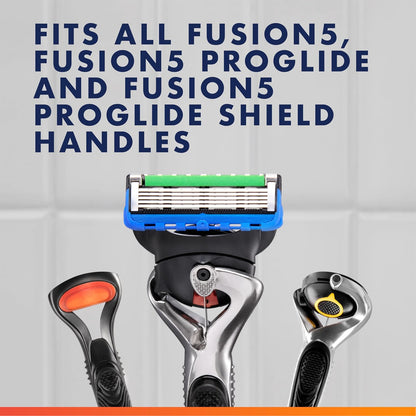 Fusion5 Proglide Men'S 5-Blade Razor Blade Refills with Precision Trimmer, 10 Count