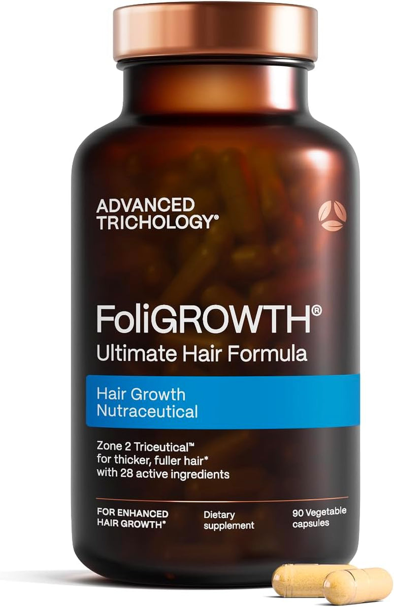 Foligrowth® Hair Growth Supplement for Women & Men | for Thicker, Fuller Hair | Supports Thinning Hair, Backed by 20 Years of Experience in Hair Loss Treatment Clinics