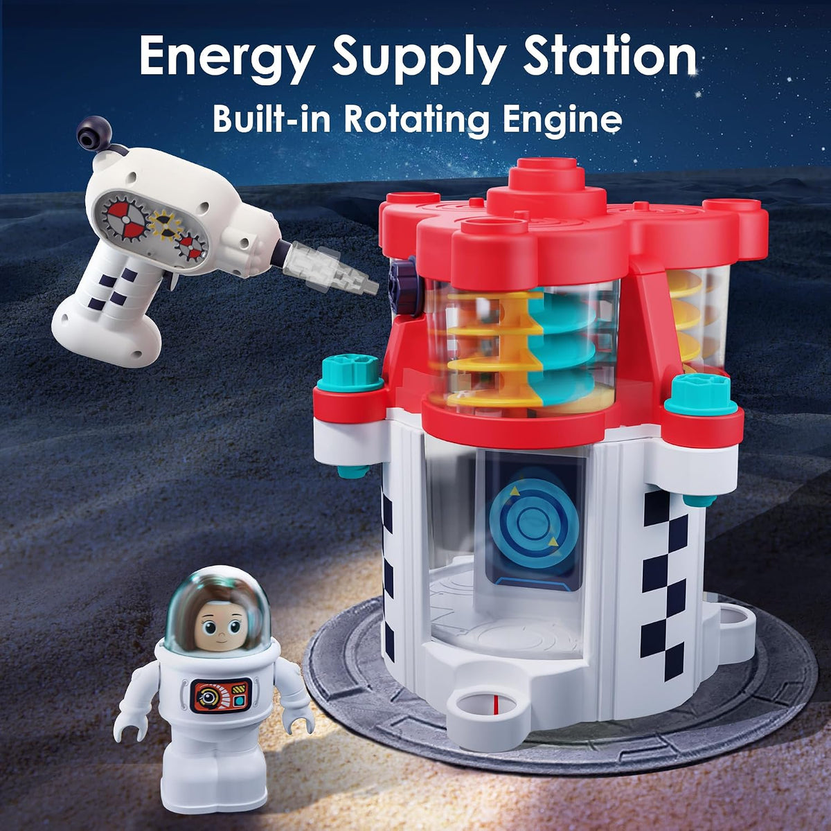 Rocket Space Toy 3 4 5 Year Old Boys Kids Girls, Toddler STEM