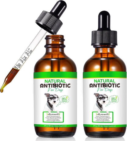 Dog Antibiotics, Natural Antibiotics for Dogs, Dog Multivitamin Herbal Supplements 60Ml
