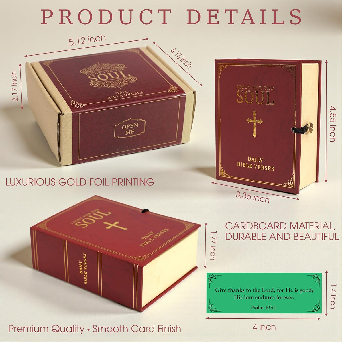 Read This When Bible Verse Box – 150 Color Coded Bible Verse for 6 Emotions – Mothers Day Gifts for Mom, Christian Gifts for Women