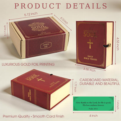 Read This When Bible Verse Box – 150 Color Coded Bible Verse for 6 Emotions – Mothers Day Gifts for Mom, Christian Gifts for Women