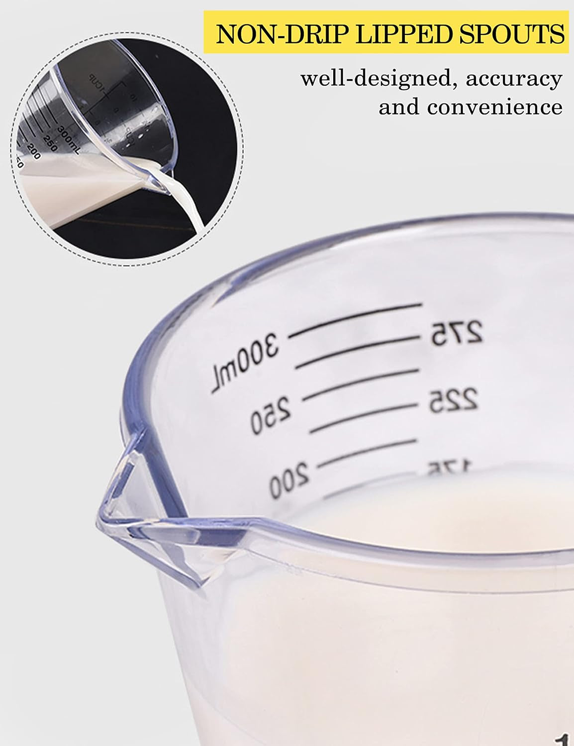 Measuring Cups Set, Liquid Measuring Cups for 3 for Kitchen