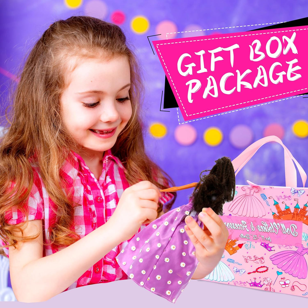 138 Pcs Doll Clothes and Accessories, 5 Wedding Gowns 9 Fashion Dresses 3 Tops 3 Pants 3 Bikini Swimsuits 20 Shoes for 11.5 Inch Doll Christmas Stocking Stuffers Girls Gift Age 5-7 8-10