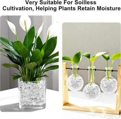 140,000 Clear Water Gel Beads for Vases, Transparent Vase Filler, Christmas Decoration, Wedding Centerpiece, Floating Candles, Floral Decoration