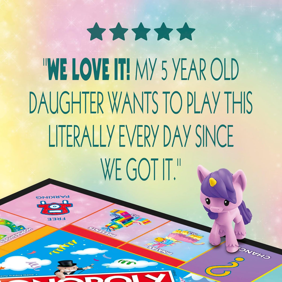 Junior: Unicorn Edition Board Game | Magical-Themed Indoor Family Game | 2 to 4 Players | Preschool Games | Kids Gifts | Ages 5 and up (Amazon Exclusive)