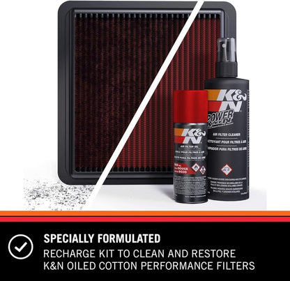 Air Filter Cleaning Kit: Aerosol Filter Cleaner and Oil Kit; Restores Engine Air Filter Performance; Service Kit-99-5000, Multi