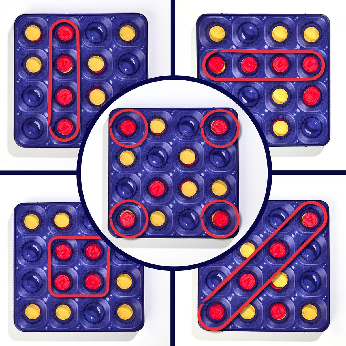 Connect 4 Frenzy Game | Bounce Discs 4 the Win | Family Party Games for Kids, Teens, and Adults | Ages 8+ | 2 to 6 Players | 10 Mins. | Portable Games