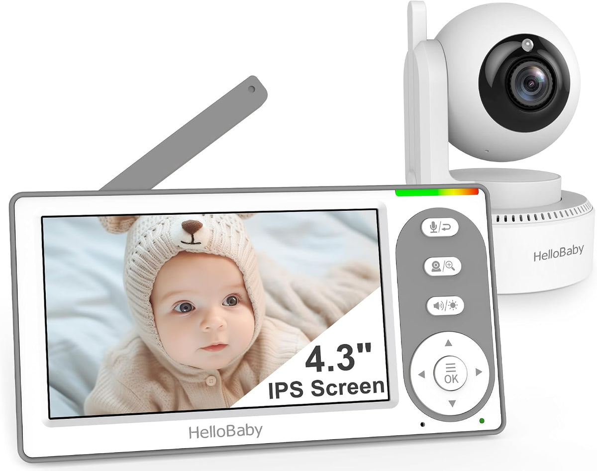 4.3'' Video Baby Monitor No Wifi, 30 Hours Battery