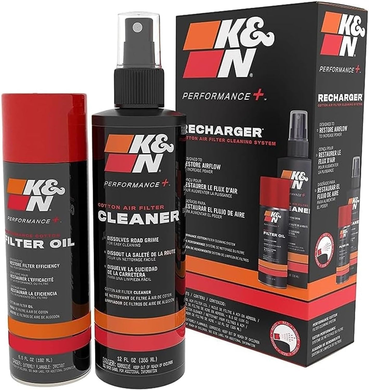 Air Filter Cleaning Kit: Aerosol Filter Cleaner and Oil Kit; Restores Engine Air Filter Performance; Service Kit-99-5000, Multi