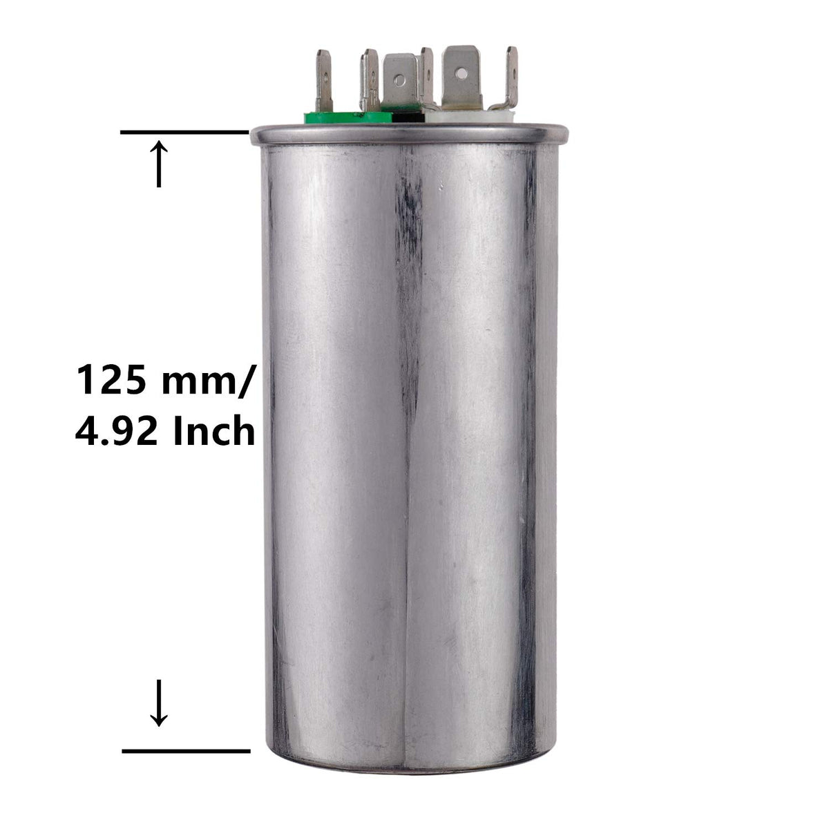70+5Uf 70/5MFD ±6% 370V/440V CBB65 Dual Run Circular Start Capacitor for AC Motor Run or Fan Start or Condenser Straight Cool or Heat Pump Air Conditioner