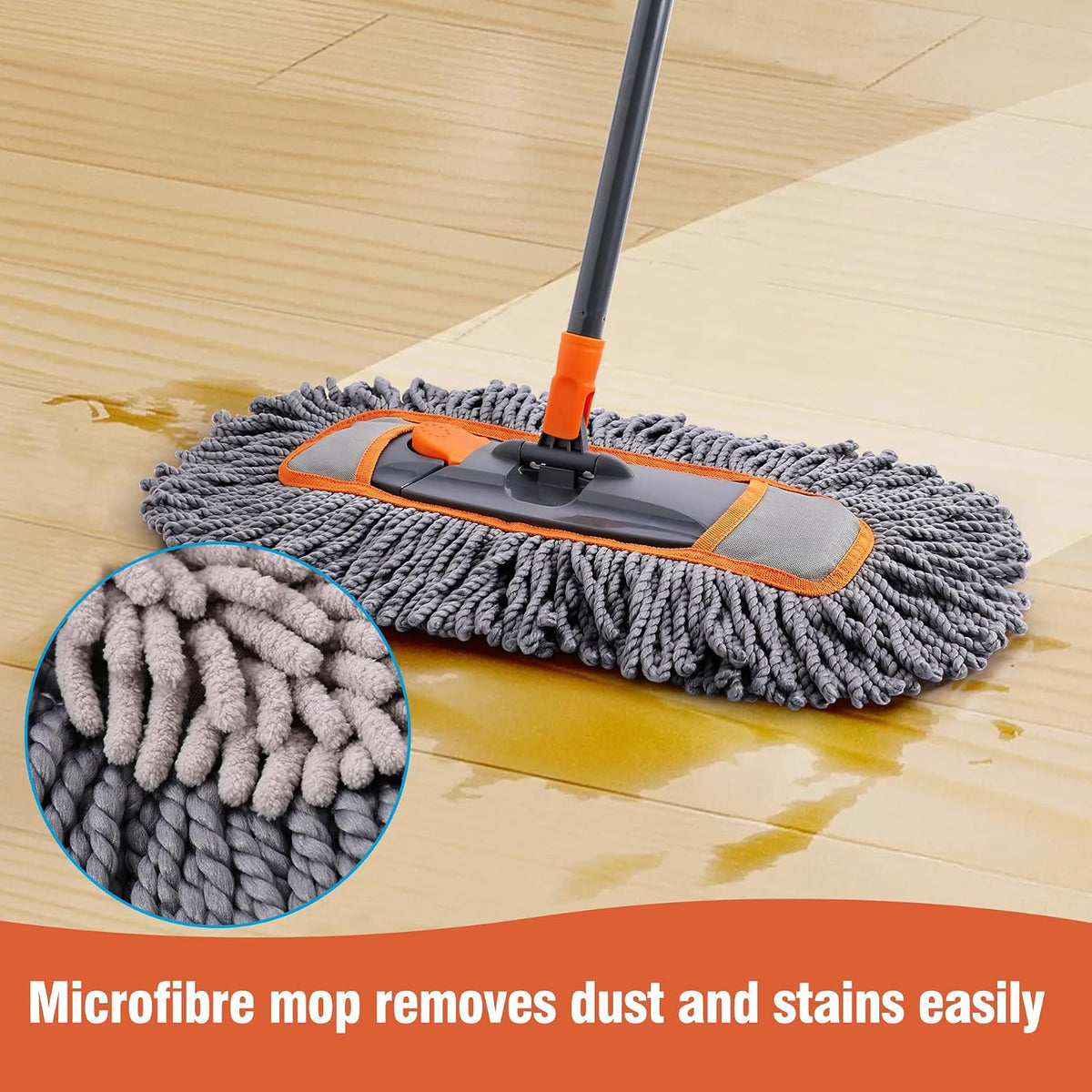 Microfiber Dust Mop for Hardwood Floor Cleaning