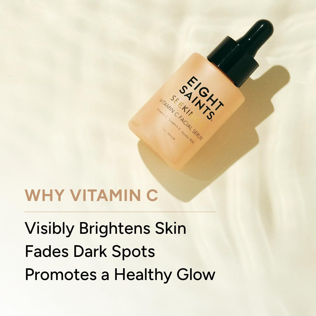 Vitamin C Serum for Face – Brightening & Hydrating Facial Serum for Dark Spots, Fine Lines & Wrinkles, with Hyaluronic Acid, Vitamin E, Jojoba Oil & Aloe, for Women, 1 Oz