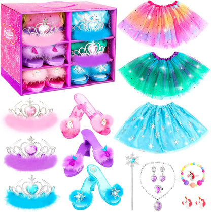 Princess Dress up for Girl 3 4 5 6 Years Old Birthday Gifts Toys