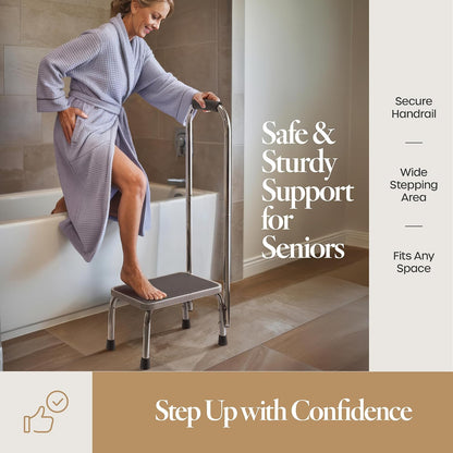Step Stool with Handle for Adults