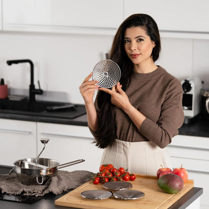 Hungry Artisan 3-Disc Food Mill for Applesauce, Tomato Sauce & Canning