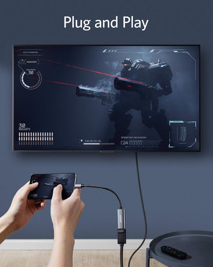 USB-C to Displayport Adapter, Mirror or Extend up to 4K@60Hz Adapter