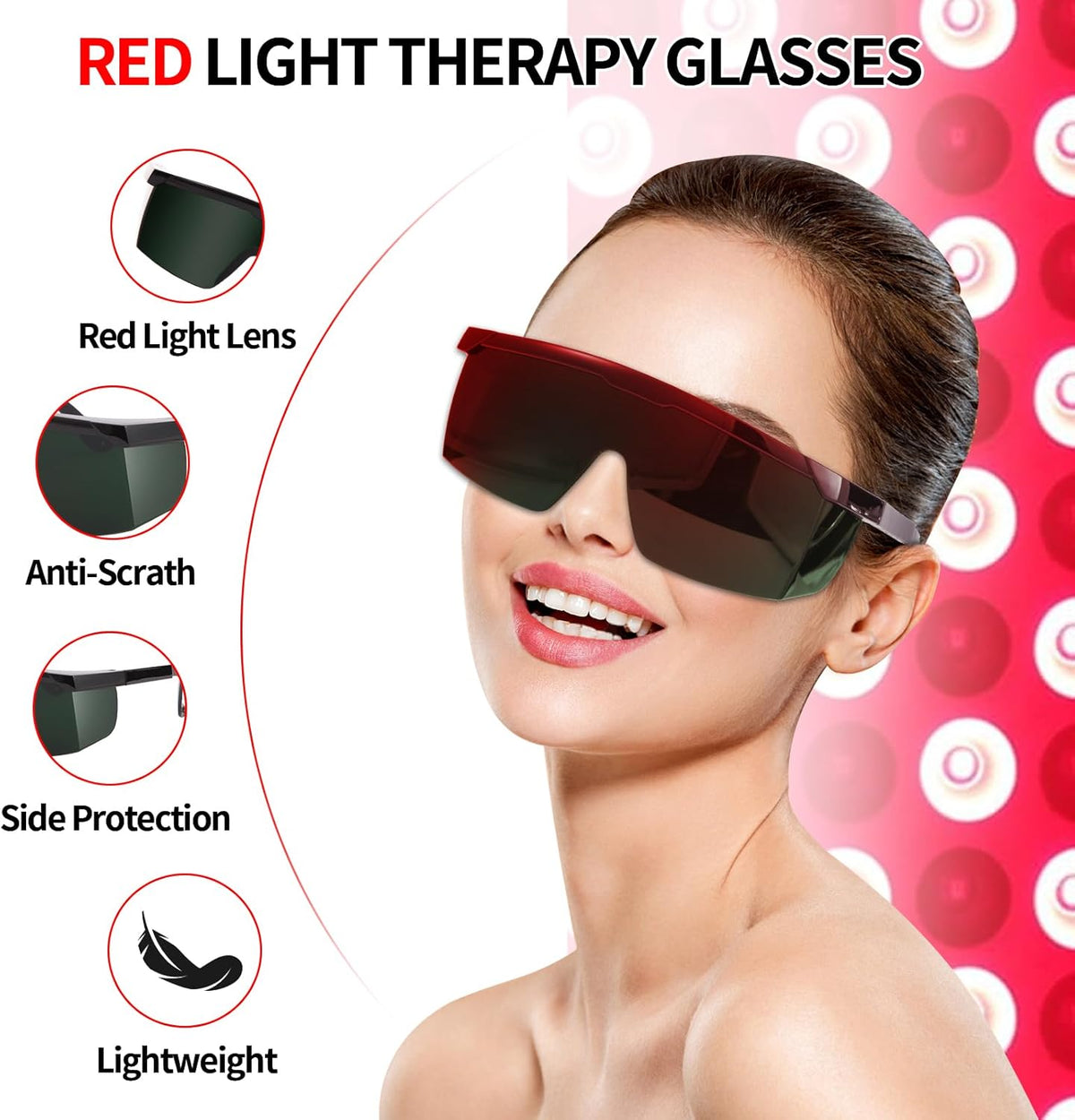IPL 200Nm-2000Nm Laser Safety Glasses for Laser Hair Removal Treatment and Laser Cosmetology Operator Eye Protection with Case (Green)