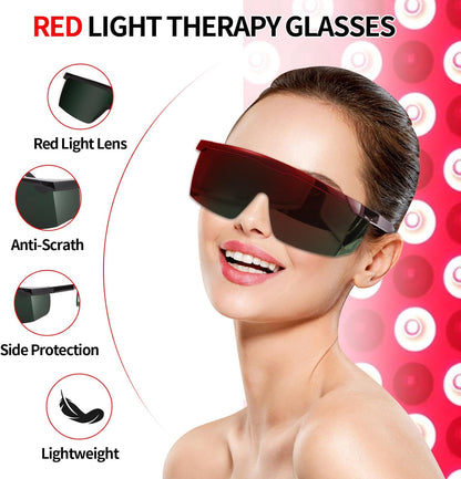 IPL 200Nm-2000Nm Laser Safety Glasses for Laser Hair Removal Treatment and Laser Cosmetology Operator Eye Protection with Case (Green)