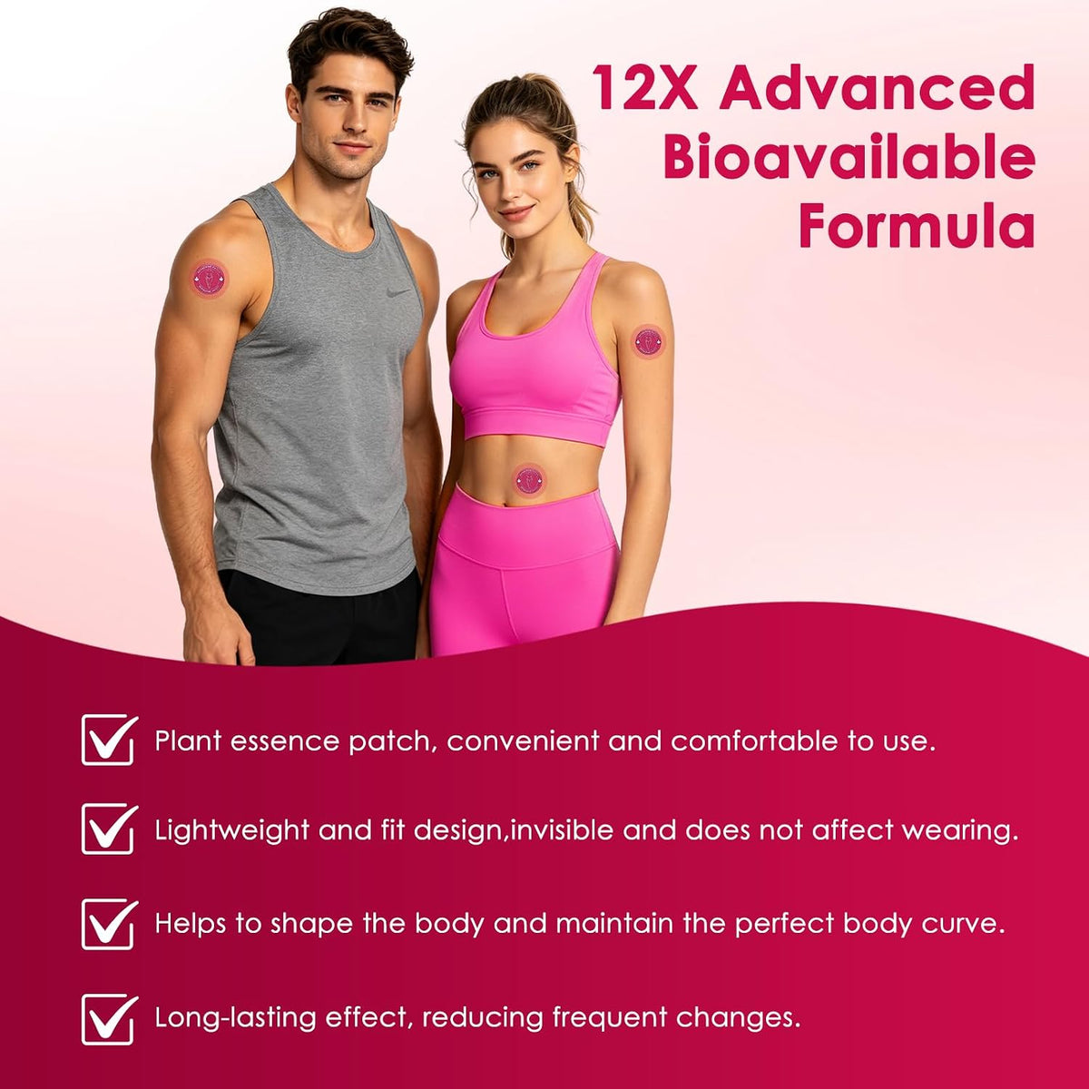 GLPLUS-1 Patches,Berberine Patches for Women & Men, Moringa Berberine Patch