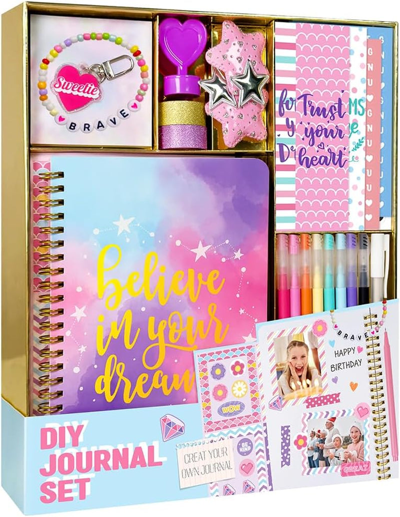 Dly Journal Kit for Girls Scrapbook Gifts for 8-12 Year Old Girl