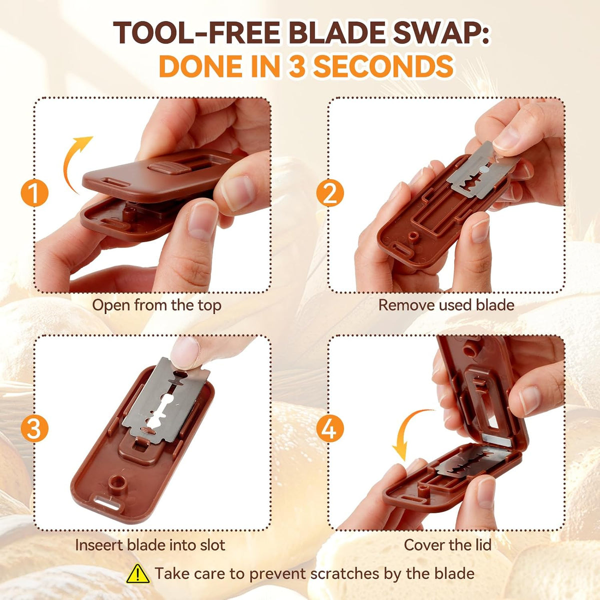 Professional Sourdough Scoring Tool for Homemade Sourdough Bread