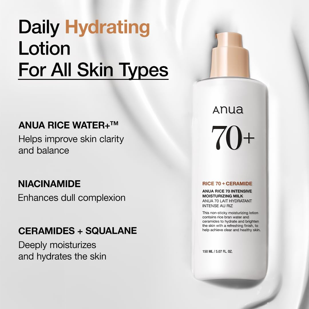 Rice 70 Intensive Moisturizing Milk, 5.07 Fl.Oz