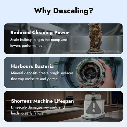 Descaling Tablets, 25 Count, Removes Milk & Limescale