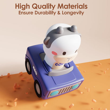 Baby Press to Go Car Toys for Toddlers 1-3, 1 Yr Old Boy Gift