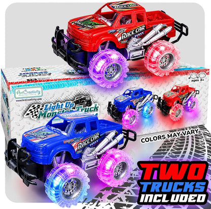 Light up Monster Truck Toys for Toddler Boys, Toy Cars Gift