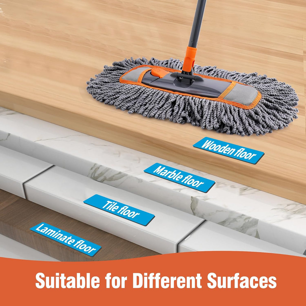 Microfiber Dust Mop for Hardwood Floor Cleaning