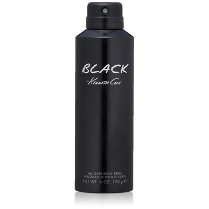 Kenneth Cole Black All over Body Spray for Men, 6.0 Fl. Oz