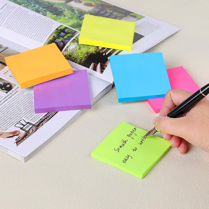 (24 Pack) Sticky Notes 3X3 in Post Bright Stickies Colorful Memo Pads