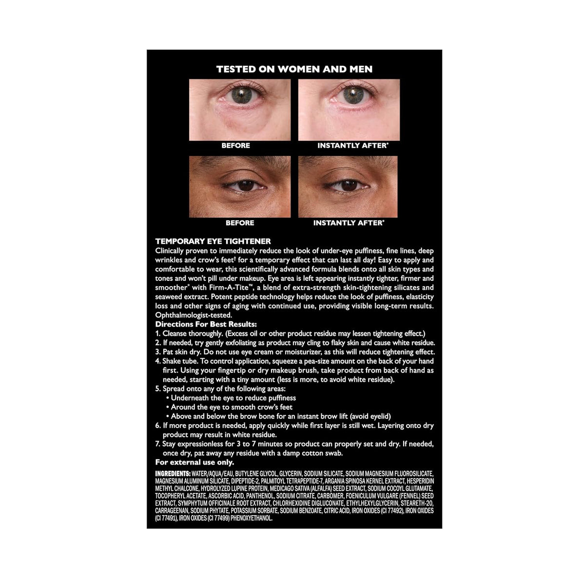 Peter Thomas Roth | Instant Firmx® Eye Temporary Eye Tightener Easy-Wear Formula | for Firming Under-Eye Bags & Wrinkles