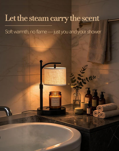 Adjustable Height Candle Warmer Lamp with Timer & Dimmer with 2 Bulbs