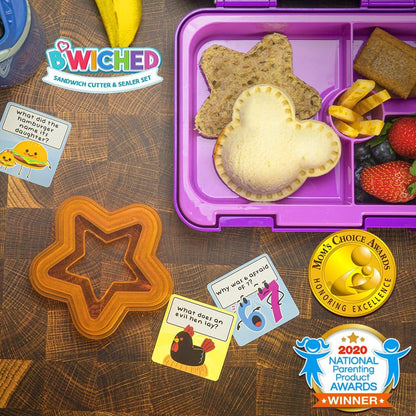 Sandwich Cutter and Sealer - Crustless Sandwich Maker (Heart, Star, Mouse)