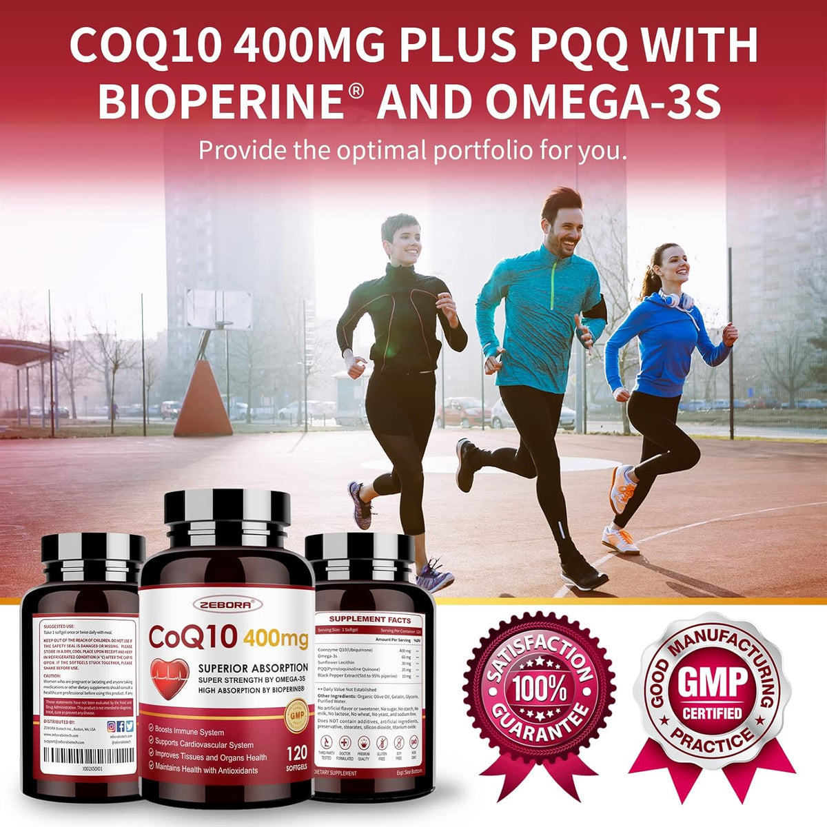 Coq10 400Mg Softgels, 120 Servings