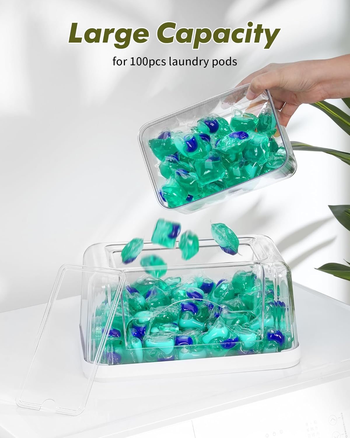 Trash Bag Dispenser Dishwasher Pods Container under Sink Organizer